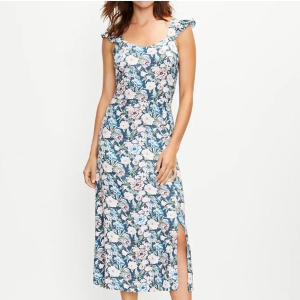 Floral midi dress Loft
